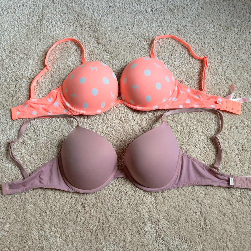 EUC 32DD VS Pink Bra Bundle